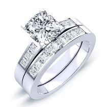 Jessamine Diamond Matching Band Only (engagement Ring Not Included) For Ring With Cushion Center